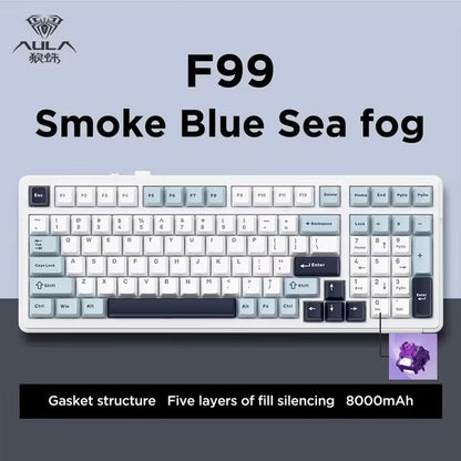 AULA F99 Wireless Mechanical Gaming Keyboard  99Key RGB HotSwappable With Bluetooth  Wired Modes 7