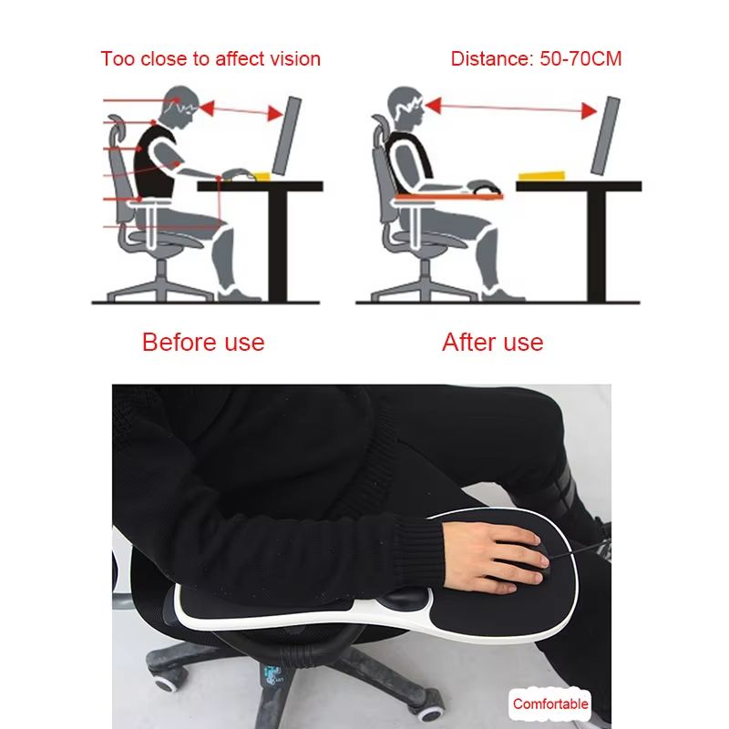 Ergonomic Chair Armrest Mouse Pad  Arm  Wrist Support For Desk And Gaming Comfort 5