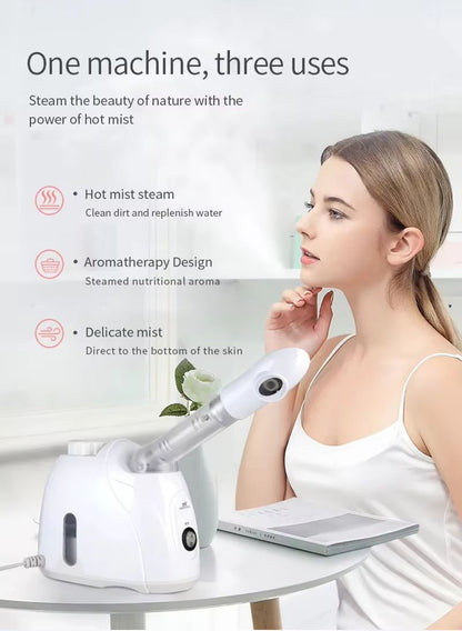Ozone Facial Steamer With Warm Mist  Deep Cleaning Skin Care Humidifier For Home Spa  Salon Use 2
