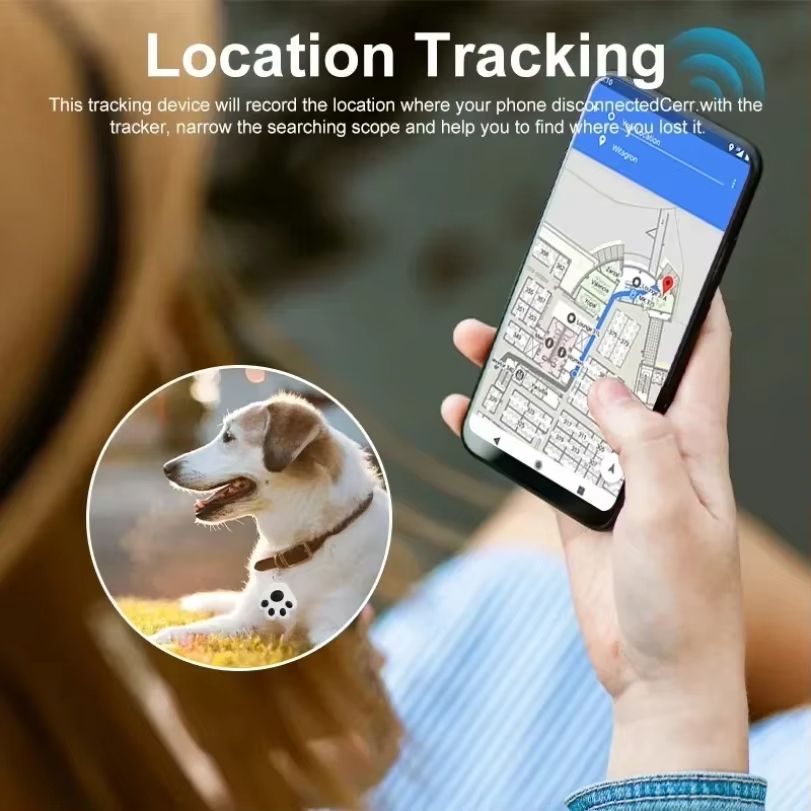 Mini Bluetooth GPS Tracker – Smart Pet & Item Locator for Bags, Kids, Keys, Dogs & Cats