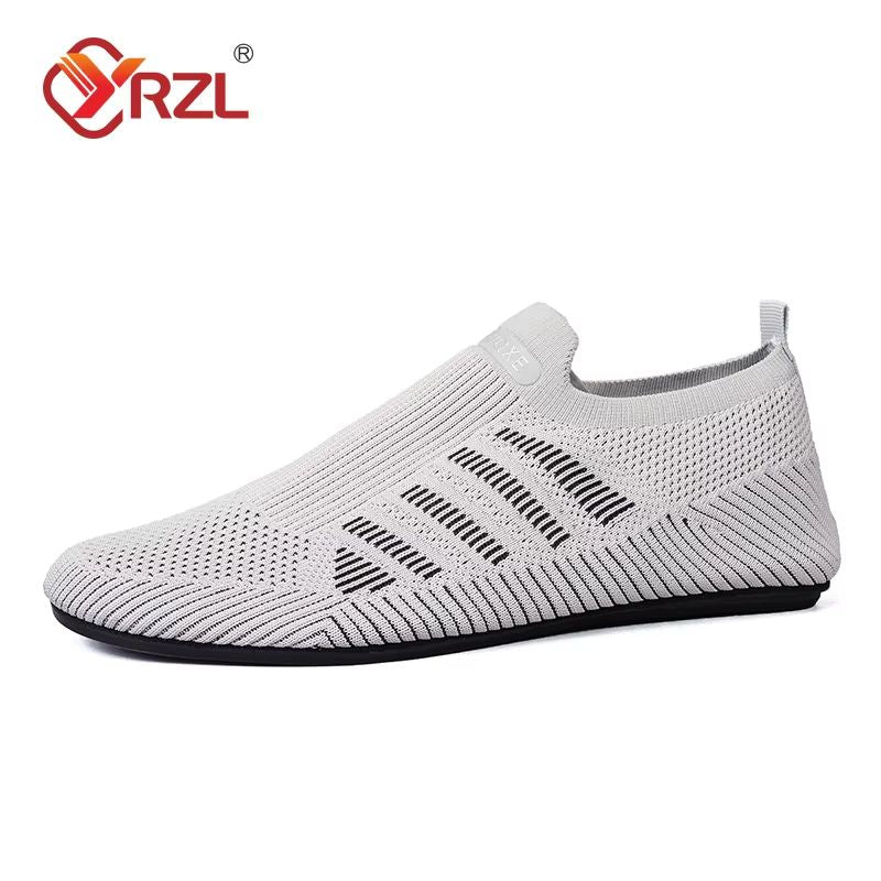 YRZL Mens Breathable Mesh Loafers  Lightweight SlipOn Driving Shoes For Summer 3