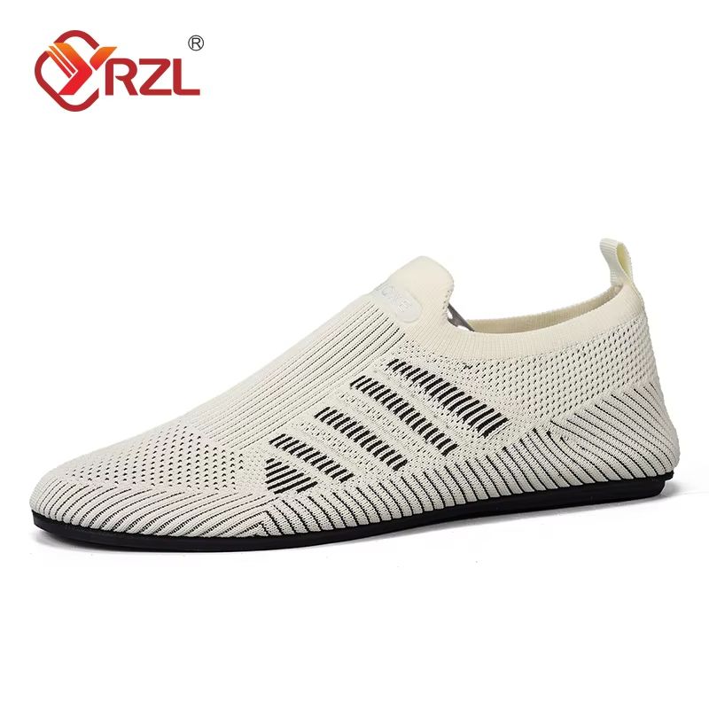 YRZL Mens Breathable Mesh Loafers  Lightweight SlipOn Driving Shoes For Summer 7