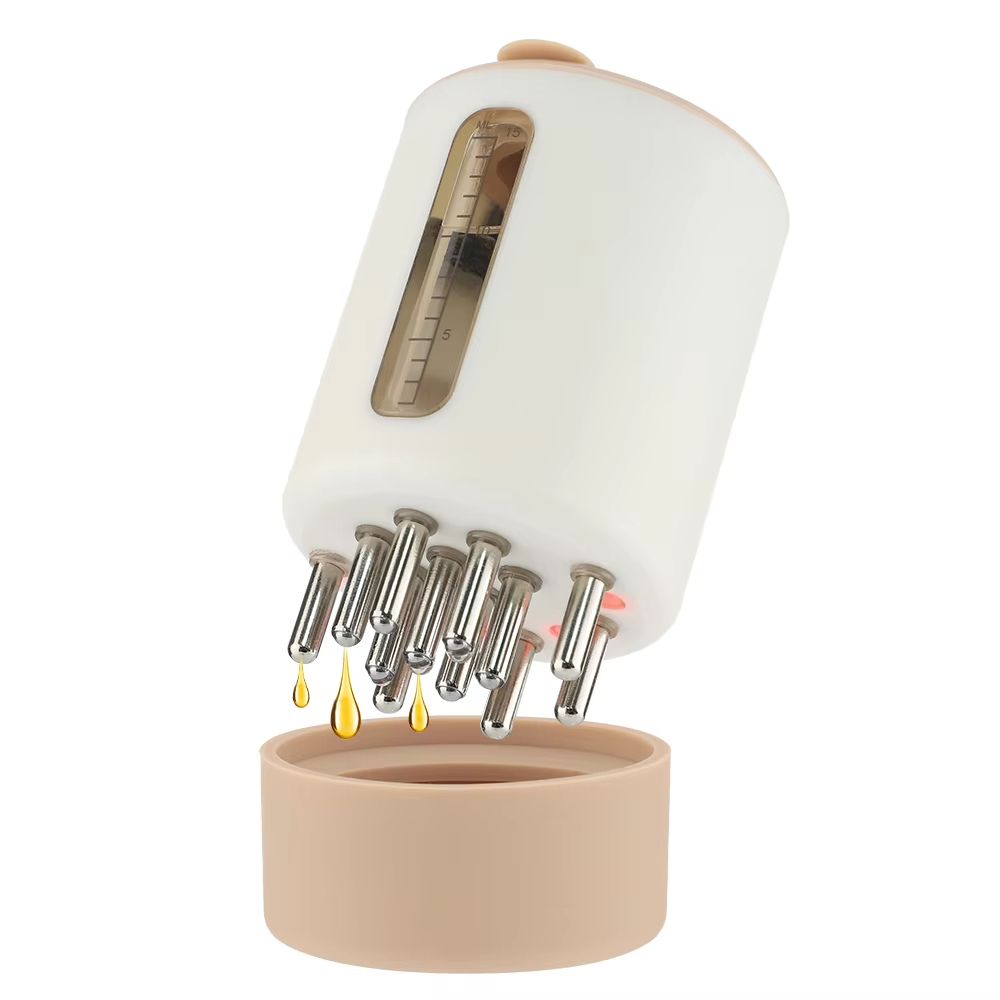 Electric Scalp Massage Applicator with Red Light – Hair Care Essential Oil Vibrating Tool for Hair Growth and Relaxation