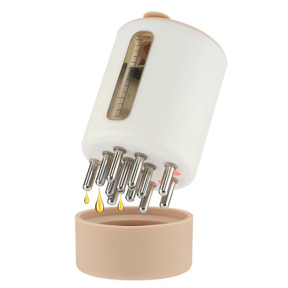 Electric Scalp Massage Applicator with Red Light – Hair Care Essential Oil Vibrating Tool for Hair Growth and Relaxation