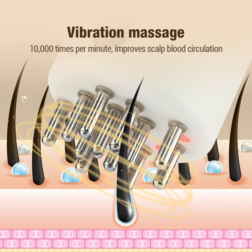 Electric Scalp Massage Applicator With Red Light  Hair Care Essential Oil Vibrating Tool For Hair G 5