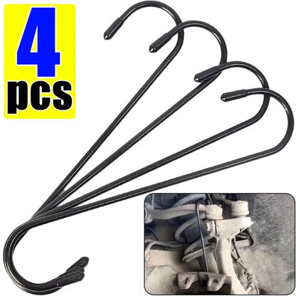 AutoPro S Shape Caliper Hanger Hook Tool with Rubber Tips for Brake and Suspension Work