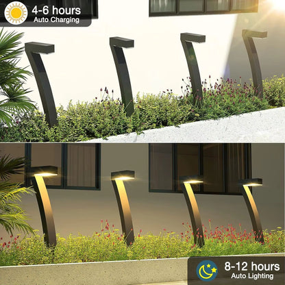GardenGlow 6Pack Bright Solar Pathway Lighting  Auto OnOff Outdoor Solar Garden Lights 1