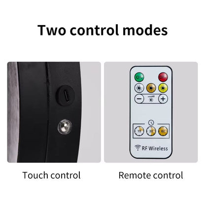 LunarGlow Rechargeable Moon Wall Lamp  Remote  Touch Dimming Moon Light 4