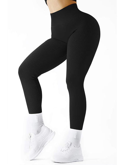 ElevateFlex High Waist Ribbed Leggings  Seamless Activewear For Yoga Fitness  Everyday Wear 3
