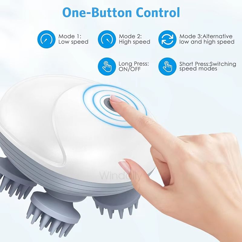 SoothEase Electric Scalp  Body Massager  Vibrating Deep Tissue Relief For Head Neck And More 4