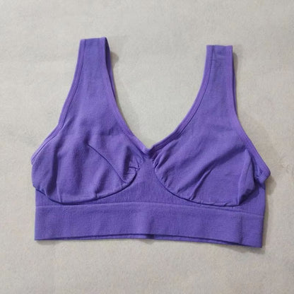 Women Seamless Sleep Bra Wireless Sports Yoga Bralette Plus Size No Padding