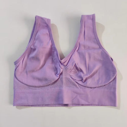 Women Seamless Sleep Bra Wireless Sports Yoga Bralette Plus Size No Padding 10