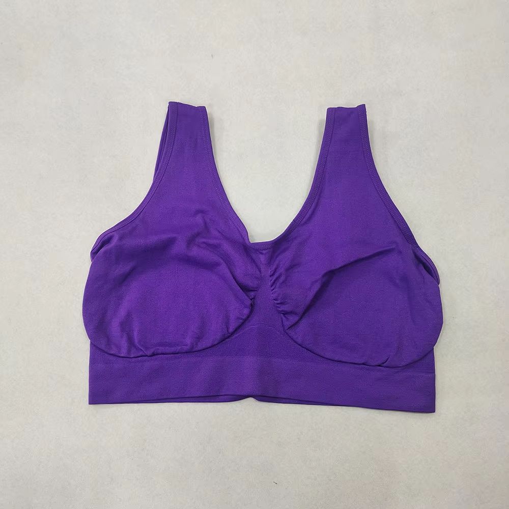 Women Seamless Sleep Bra Wireless Sports Yoga Bralette Plus Size No Padding 13