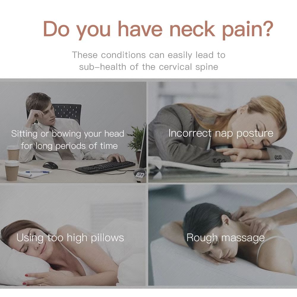 Electric Neck Massager With Heat Vibration And Air Compression For Cervical Pain Relief 1