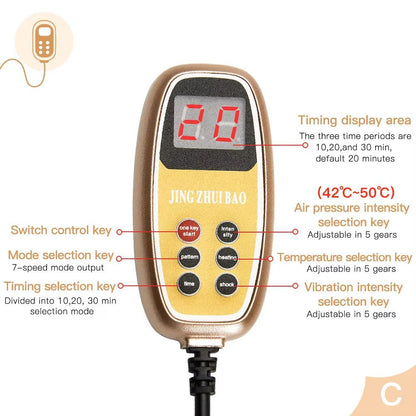 Electric Neck Massager With Heat Vibration And Air Compression For Cervical Pain Relief 5
