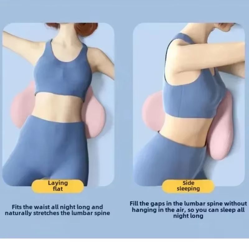 Memory Foam Lumbar Support Pillow For Sleeping Ergonomic Back Pain Relief Cushion 3
