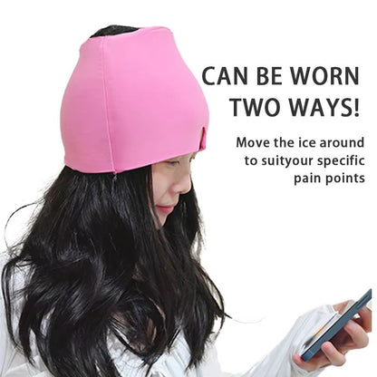 Gel Ice Headache Relief Cap Cold Therapy Hat For Migraine And Eye Pressure Pain Relief 4
