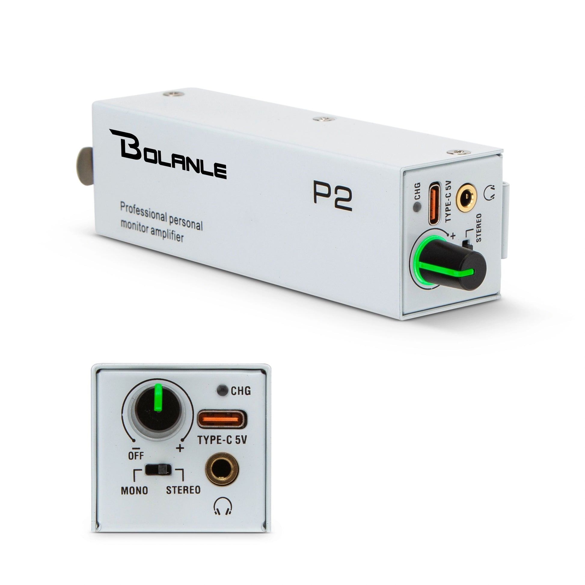 Bolanle P2 USB C Personal IEM Amplifier Compact In Ear Monitor Audio Adapter
