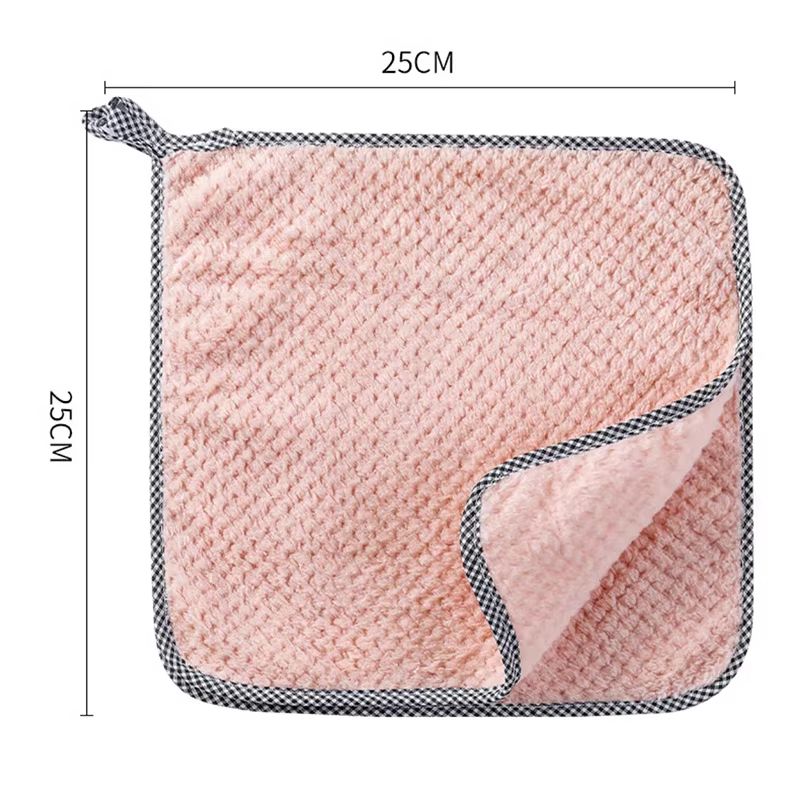 HangEase Microfiber Kitchen Towels  Absorbent Hangable Cleaning Cloths For Dishware  Household Use 5