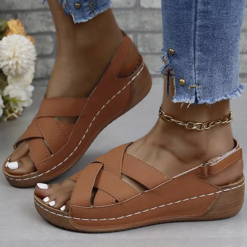 LightLift Wedge Sandals For Women  Casual Heeled Sandals For Summer Comfort 3