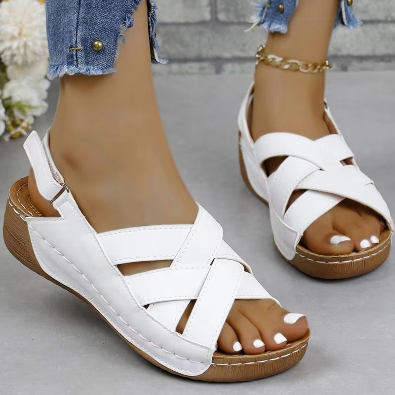 LightLift Wedge Sandals For Women  Casual Heeled Sandals For Summer Comfort 7