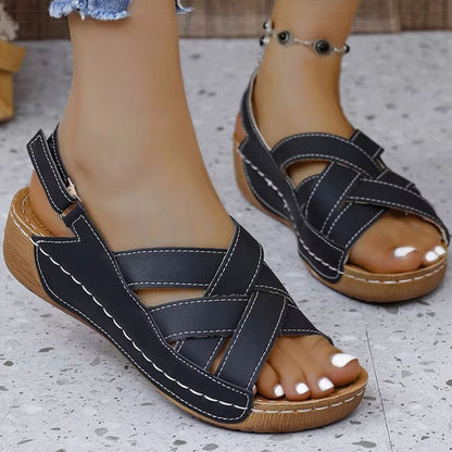 LightLift Wedge Sandals For Women  Casual Heeled Sandals For Summer Comfort 8