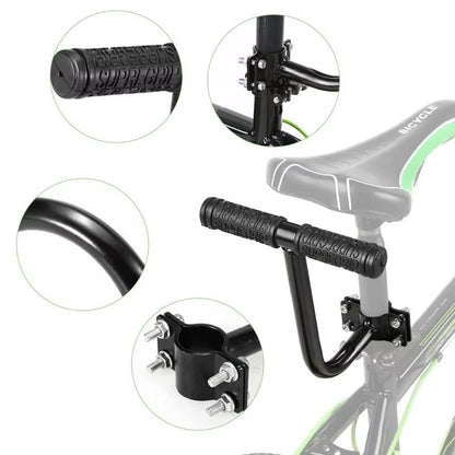 ComfortRide Rear Bike Seat For Kids  PU Leather Bicycle Saddle With Backrest For MTB  Rear Rack Use 2