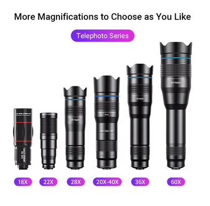 APEXEL 60X Telephoto Lens For Smartphones With Tripod Kit 1