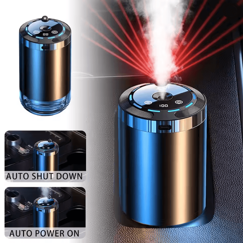 Smart Car Air Freshener Rechargeable Car Aroma Diffuser with Adjustable Intensity