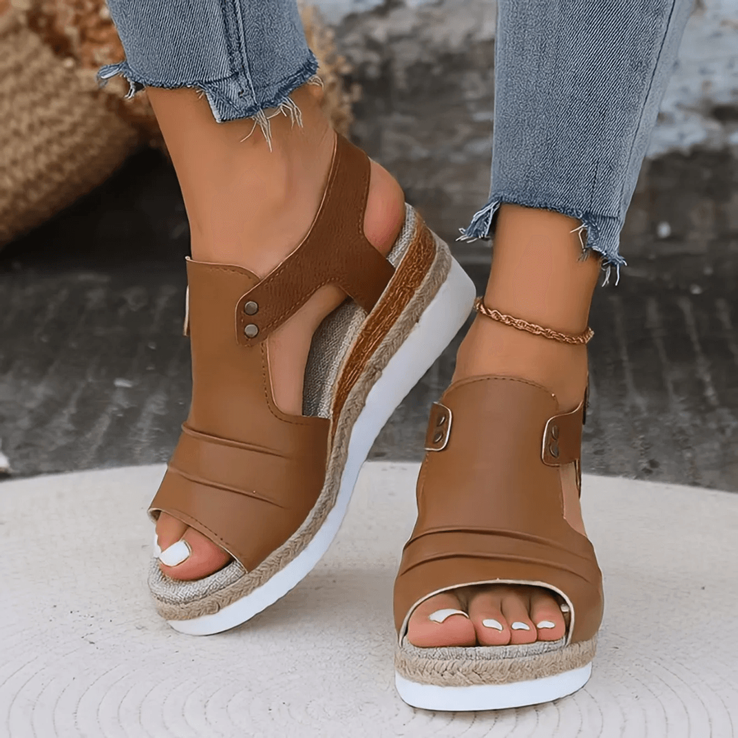 Women Lightweight Platform Wedge Sandals Summer Beach Casual Designer Sandals