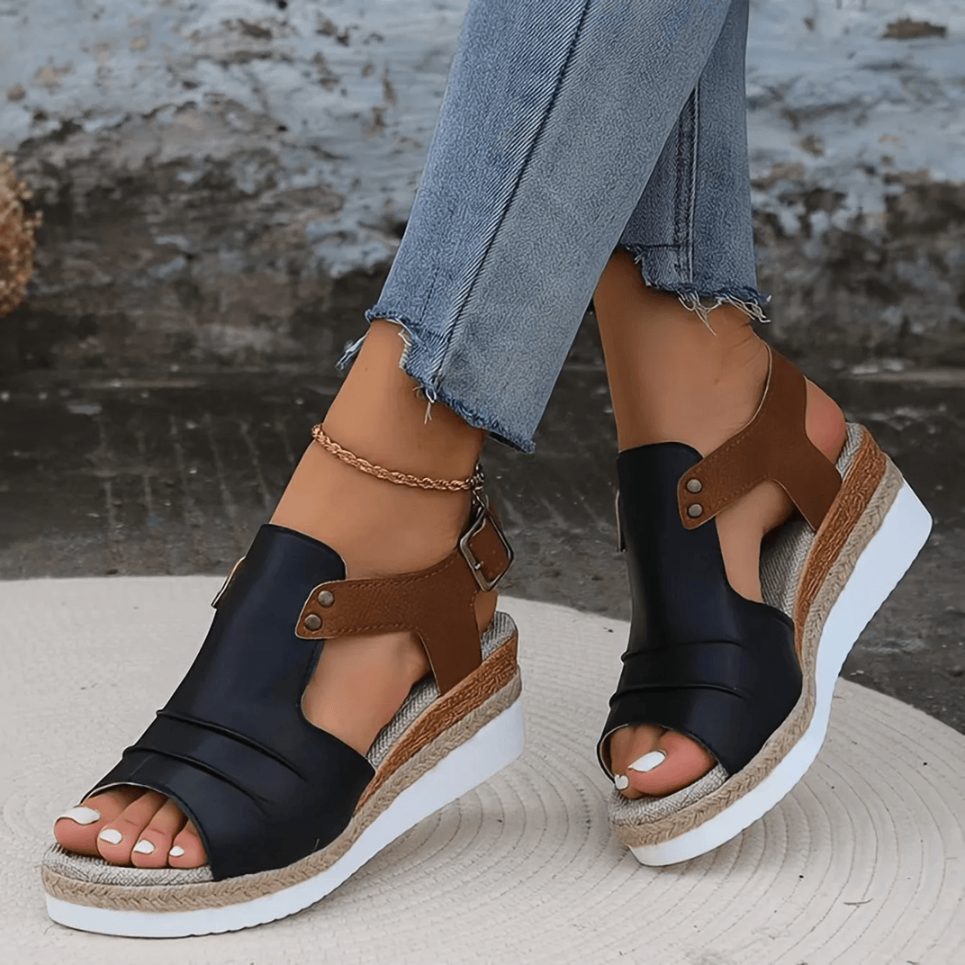 Women Lightweight Platform Wedge Sandals Summer Beach Casual Designer Sandals 1