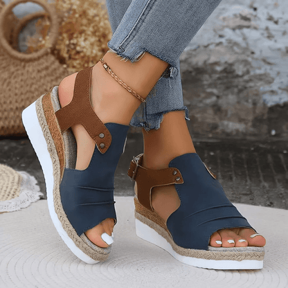Women Lightweight Platform Wedge Sandals Summer Beach Casual Designer Sandals 2