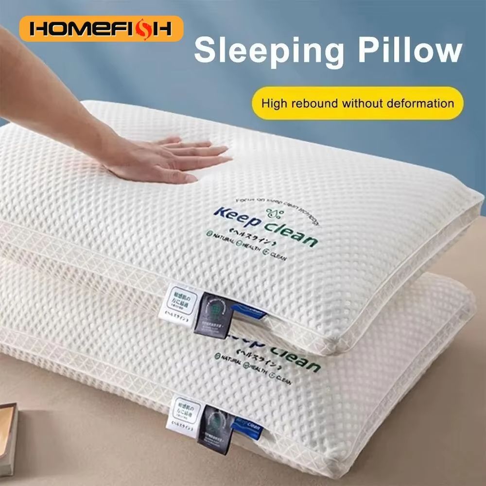 ZT1 3D Soft Neck Support Pillow – High Elastic Anti-Collapse Single Sleep Aid for Home & Hotel Use