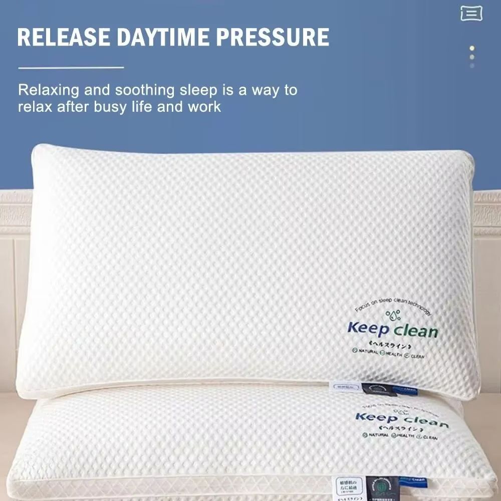 ZT1 3D Soft Neck Support Pillow  High Elastic AntiCollapse Single Sleep Aid For Home  Hotel Use 1
