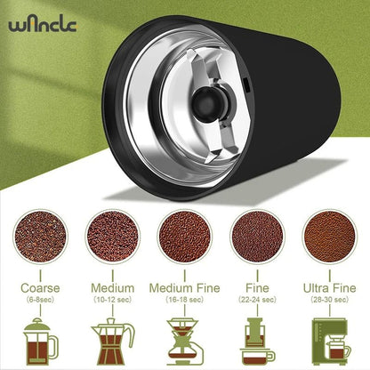 High Power Coffee Grinder 200W Electric Bean Grinder For Home Kitchen With Multifunctional Stainles 2
