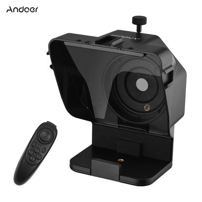 Andoer Smartphone Teleprompter With Remote And Holder For Video Recording And Live Streaming 6