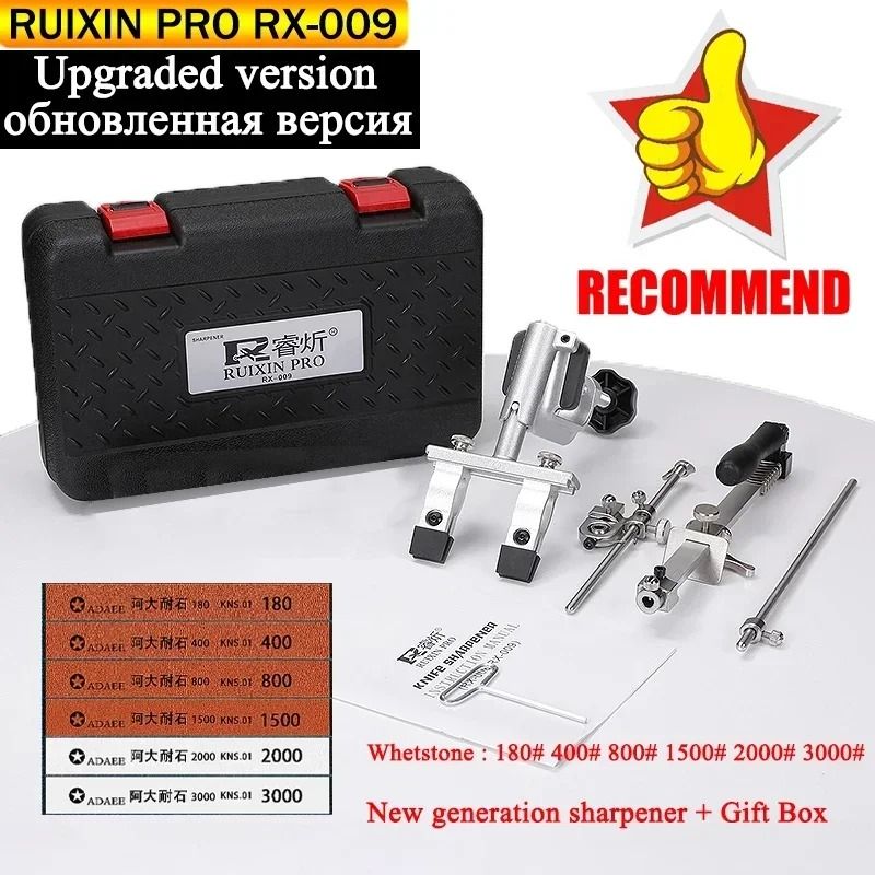 Ruixin Pro RX009 Knife Sharpener With 360 Degree Flip And Constant Angle Grinding Tool 17