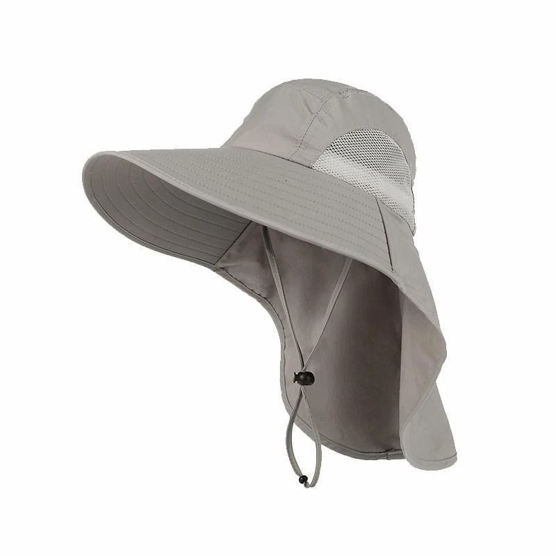 Outdoor Wide Brim Fishing And Hiking Hat With Neck Cover And Quick Dry Fabric For Sun Protection 10