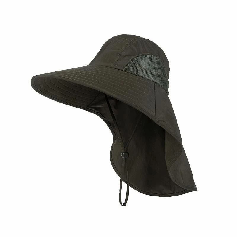 Outdoor Wide Brim Fishing And Hiking Hat With Neck Cover And Quick Dry Fabric For Sun Protection 6