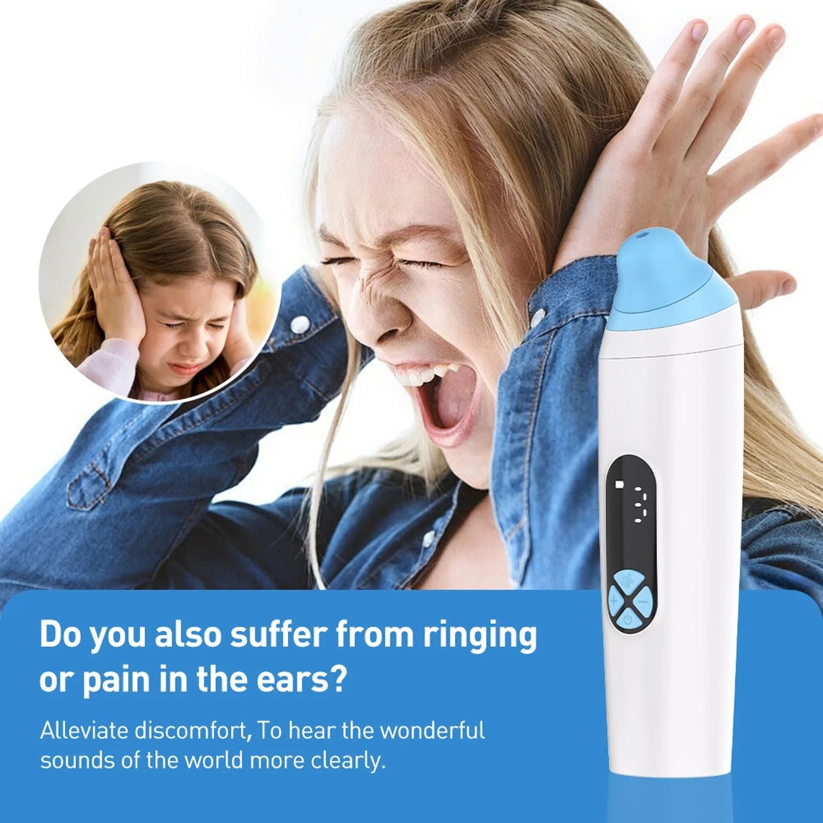 Eustachian Tube Pressure Relief Device for Tinnitus and Ear Pressure During Flying or Congestion