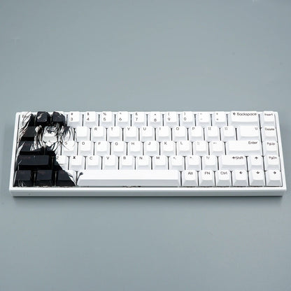 NPKC Cherry Profile Anime Keycap Set For 60 And 65 Percent Mechanical Keyboards With PBT Caps 9