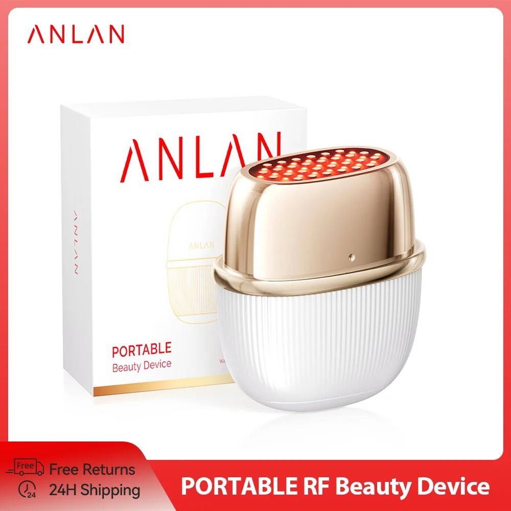 ANLAN Multi Polar RF Facial Lifting Device with EMS Skin Tightening and 3 Color Light Therapy