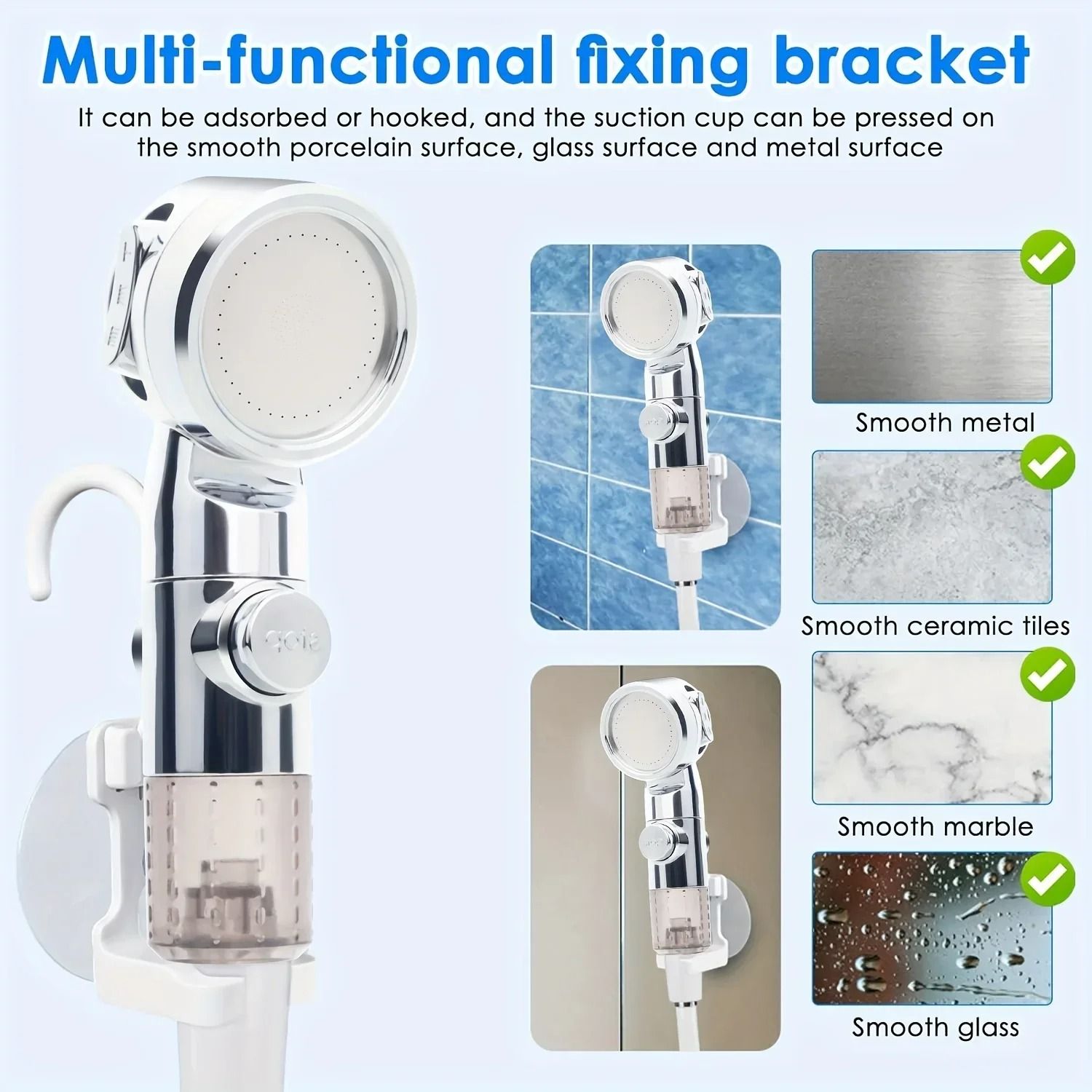 Portable USB Rechargeable Shower Head With Garden Hose Connector For Outdoor And Multi Purpose Use 2