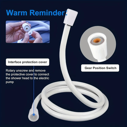 Portable USB Rechargeable Shower Head With Garden Hose Connector For Outdoor And Multi Purpose Use 4
