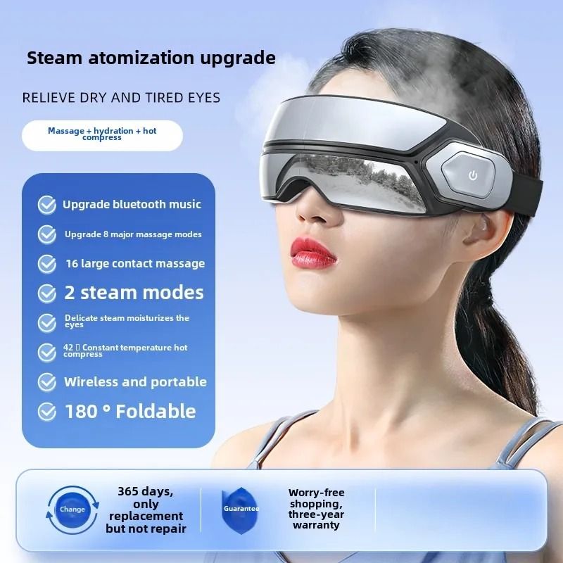 Smart Steam Eye Massager With Bluetooth And Bone Conduction Music 7