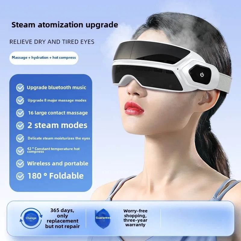 Smart Steam Eye Massager With Bluetooth And Bone Conduction Music 8