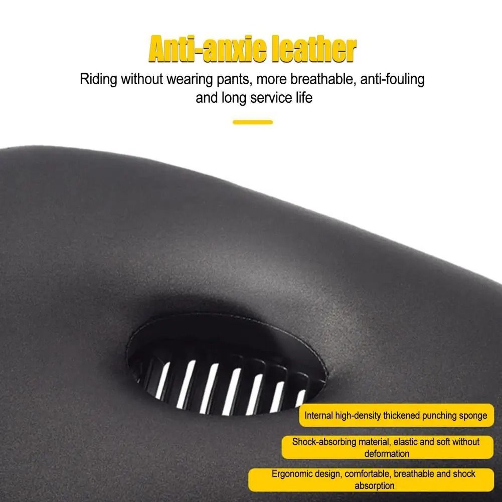 Soft Wide Mountain Bike Saddle With Spring Suspension And Breathable Cushion For Outdoor Riding 4