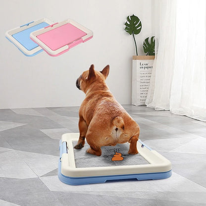 Portable Indoor Dog Potty Training Toilet Tray