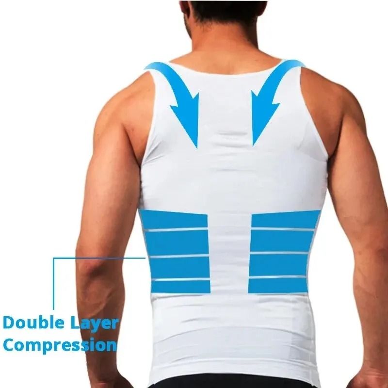 Men Compression Body Shaper Tank Top With Waist Control And Seamless Slimming Fit 1