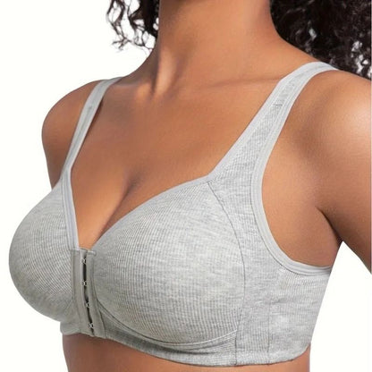 Wire Free Front Closure Comfort Bra For Women 3